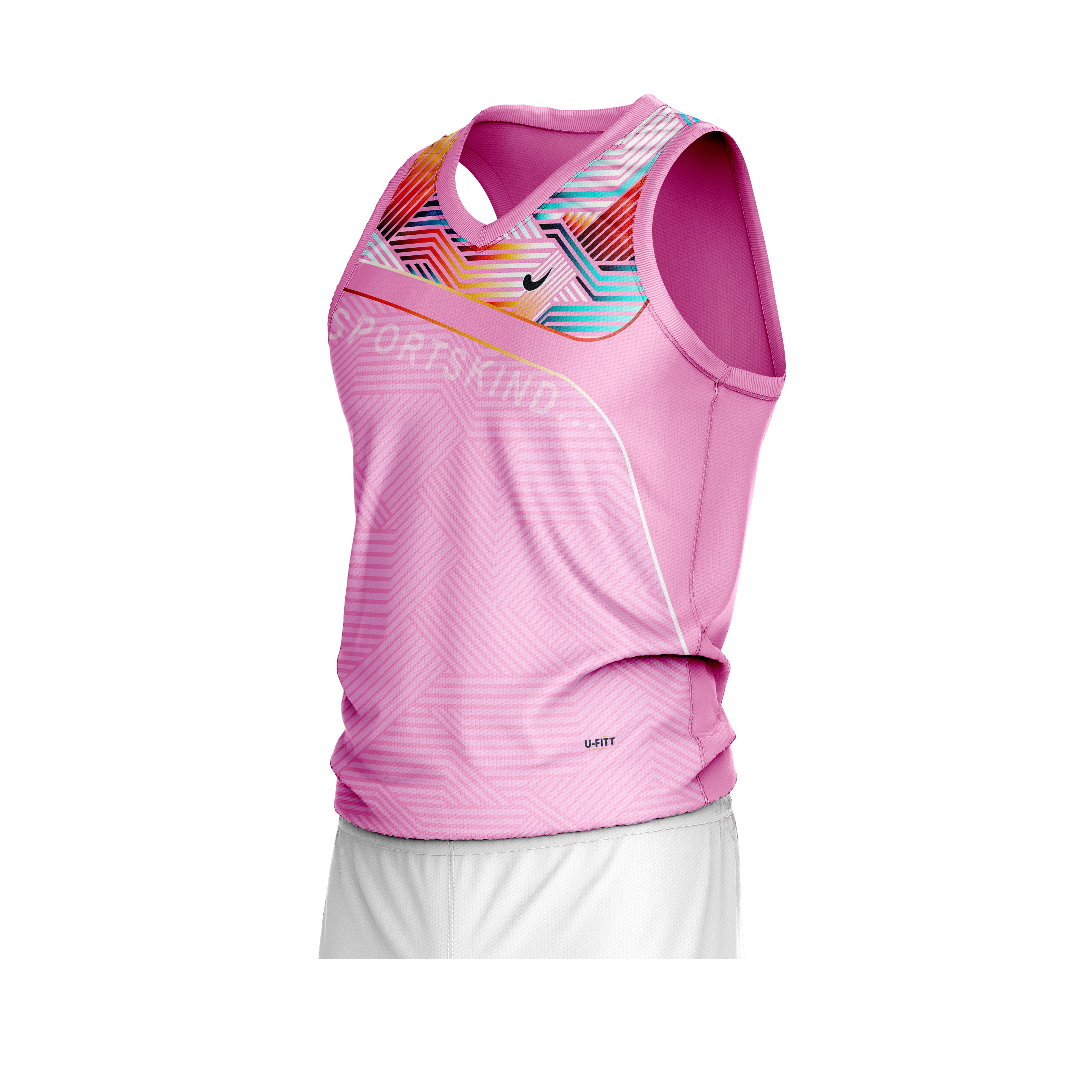 Sports Sleeveless Jersey Pink - Image 2